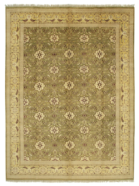 8' 10'' x 11' 11'' Hand-Knotted Oushak Rug