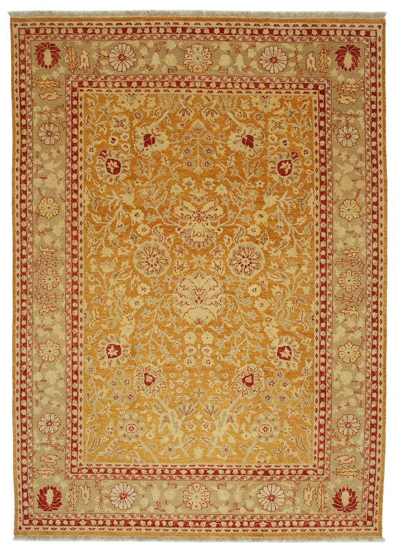 10' x 14' 1'' Hand-Knotted Oushak Rug