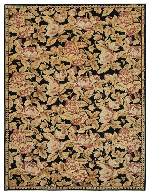 8' 8'' x 11' 5'' Hand-Knotted Oushak Rug