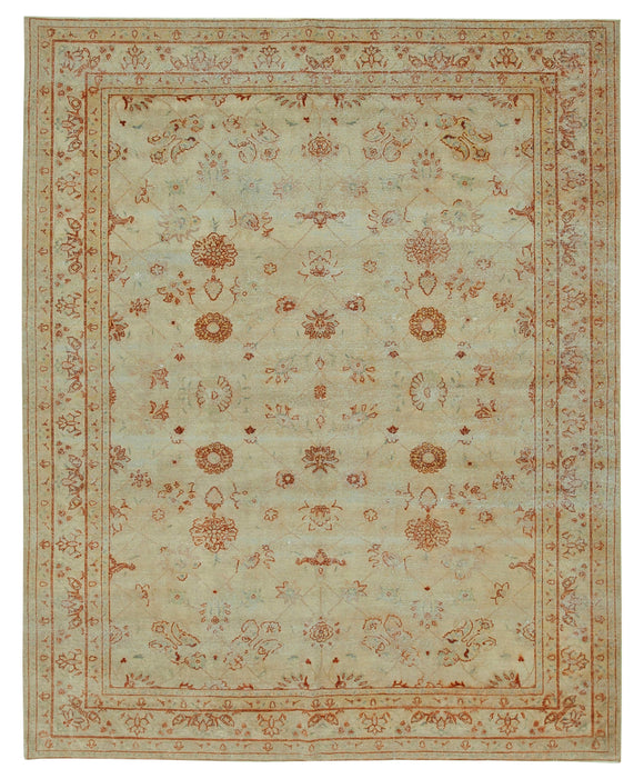 8' 0'' x 10' 3'' Hand-Knotted Oushak Rug