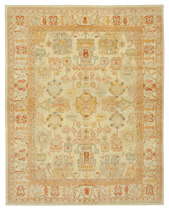 7' 9'' x 9' 8'' Hand-Knotted Oushak Rug