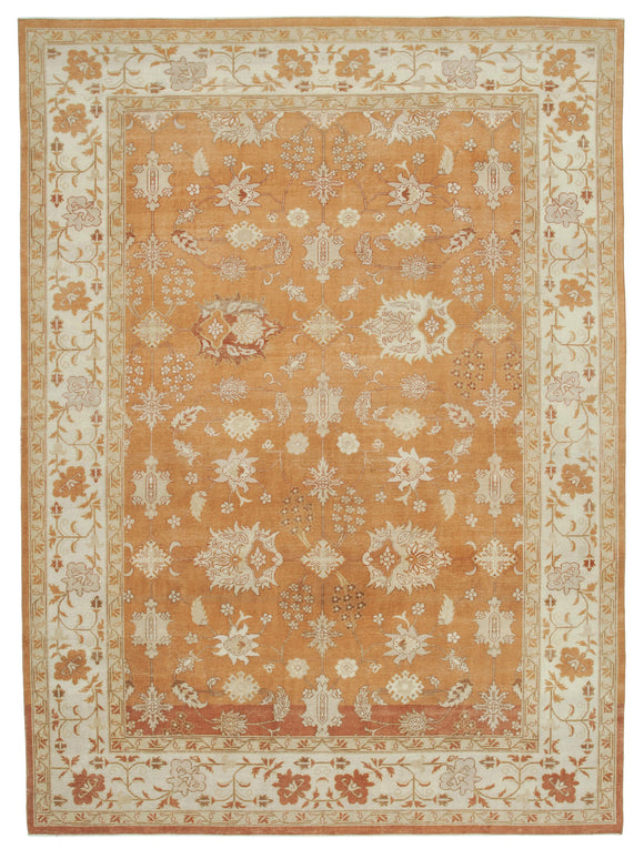 8' 10'' x 12' 1'' Hand-Knotted Oushak Rug