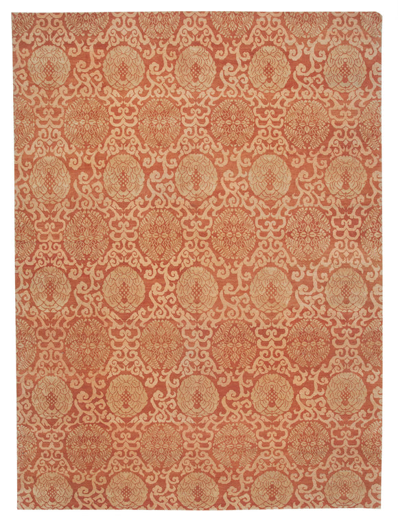 10' 4'' x 14' Hand-Knotted Oushak Rug