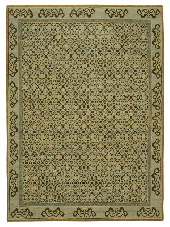 10' x 13' 10'' Hand-Knotted Oushak Rug