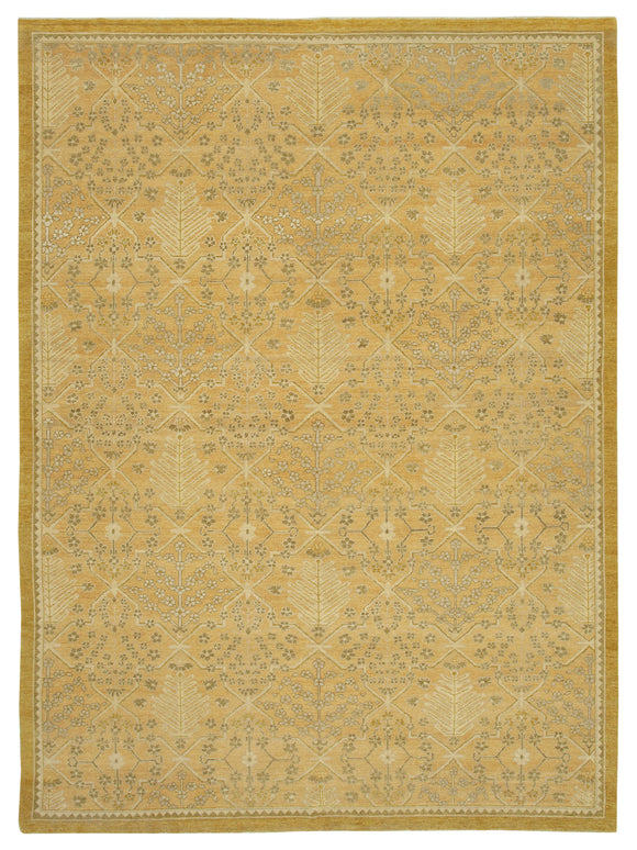 9' 1'' x 12' 8'' Hand-Knotted Oushak Rug