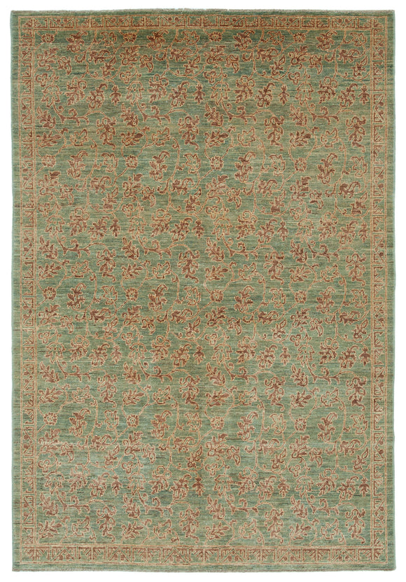 6' x 8' 8'' Hand-Knotted Oushak Rug