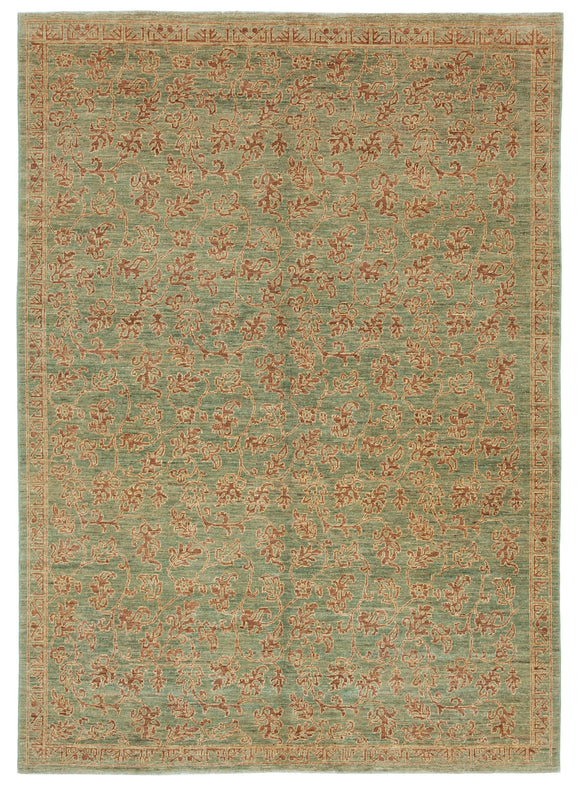 6' 2'' x 8' 7'' Hand-Knotted Oushak Rug