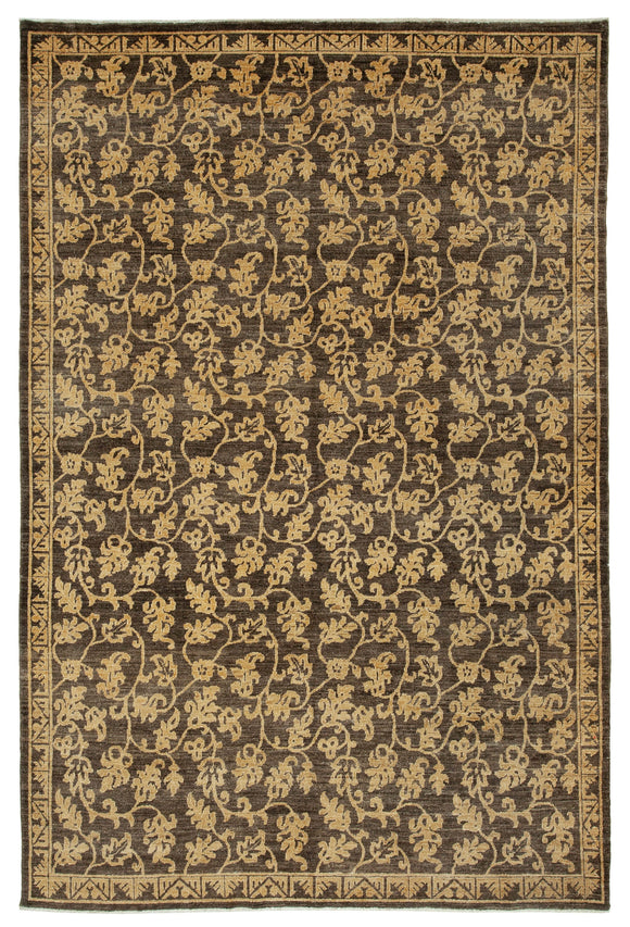 5' 11'' x 9' 1'' Hand-Knotted Oushak Rug