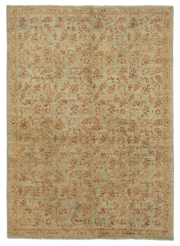 6' 3'' x 8' 6'' Hand-Knotted Oushak Rug