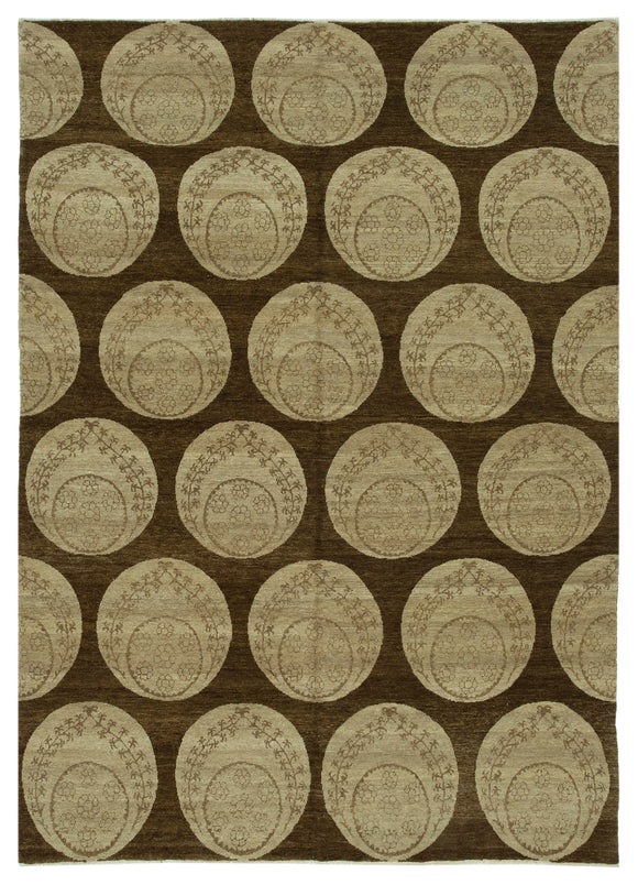 5' 10'' x 8' 2'' Hand-Knotted Oushak Rug