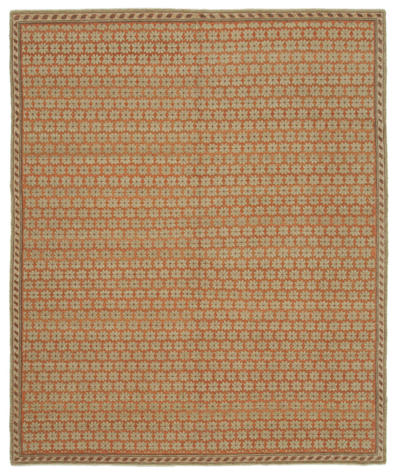 8' 2'' x 10' 1'' Hand-Knotted Oushak Rug