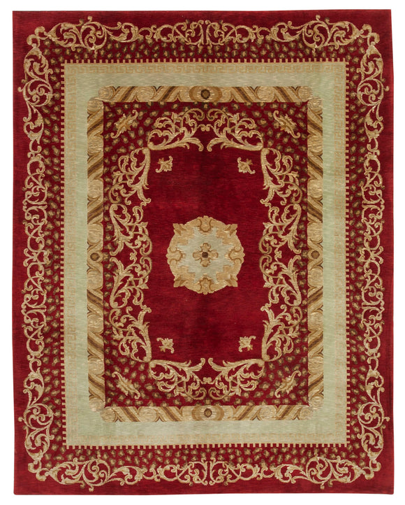 8' 2'' x 10' 4'' Hand-Knotted Oushak Rug