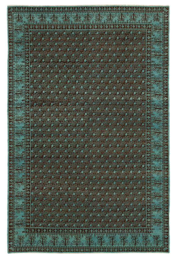 5' 11'' x 8' 11'' Hand-Knotted Oushak Rug