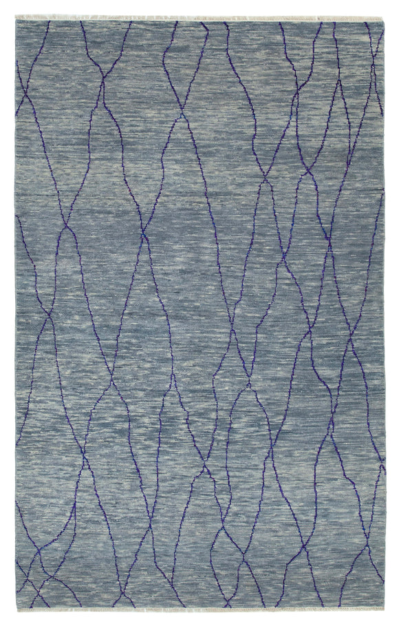 6' x 9' 5'' Hand-Knotted Oushak Rug