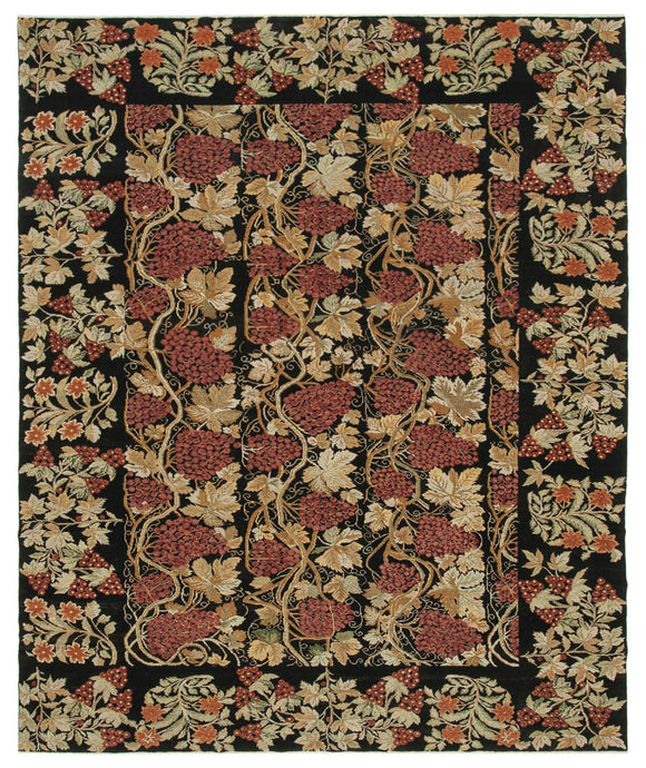 8' 11'' x 11' 1'' Hand-Knotted Oushak Rug