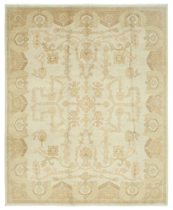 8' x 10' Hand-Knotted Oushak Rug