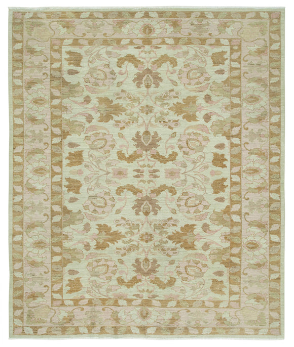8' 1'' x 9' 7'' Hand-Knotted Oushak Rug