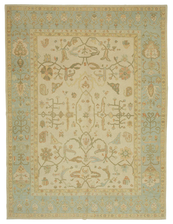 8' 6'' x 11' 3'' Hand-Knotted Oushak Rug