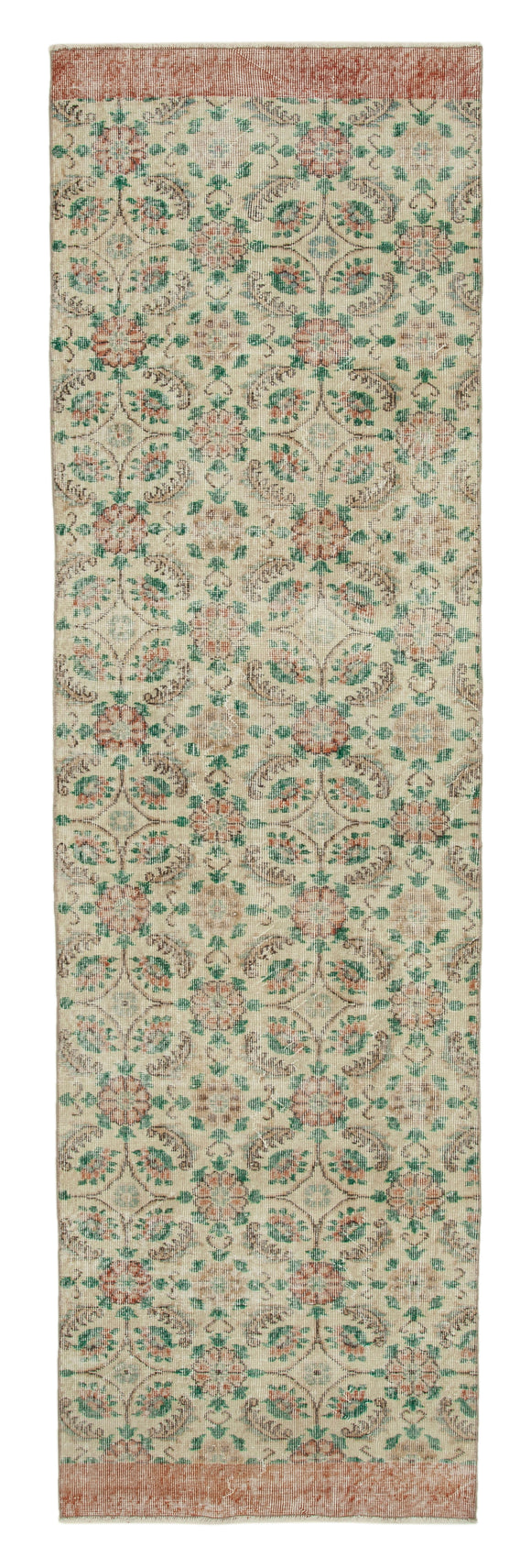 3' x 10' 5'' Hand-Knotted Runner Rug