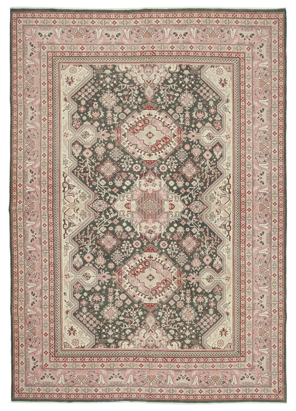 8' 0'' x 11' 6'' Hand-Knotted Oushak Rug