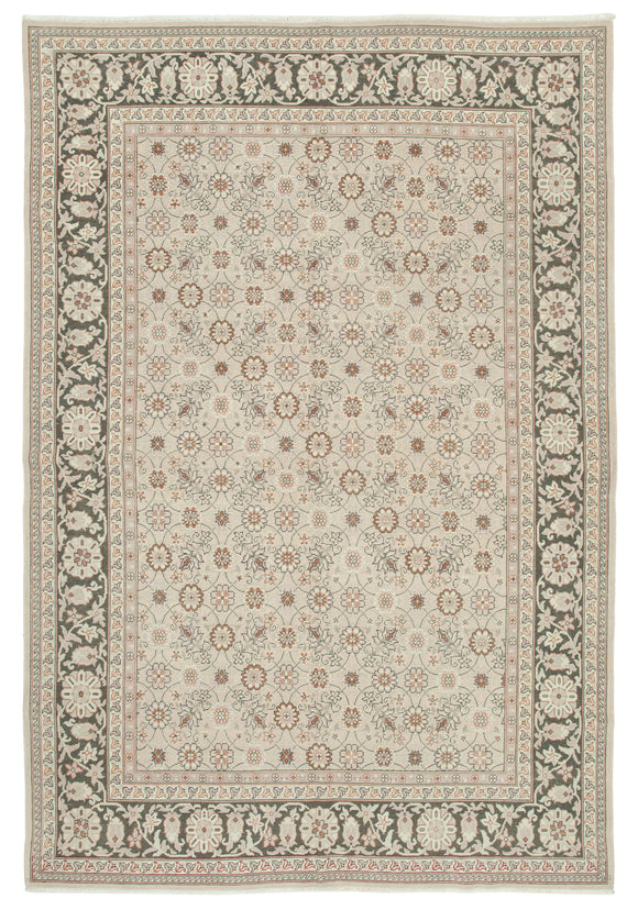 7' 2'' x 10' 6'' Hand-Knotted Oushak Rug