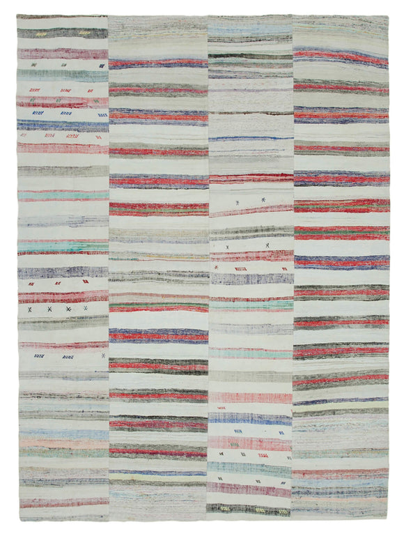 9' 7'' x 13' 2'' Vintage Kilim Patchwork Rug