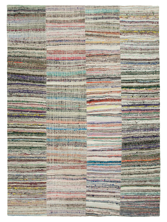 9' 1'' x 12' 8'' Vintage Turkish Patchwork Kilim Rug