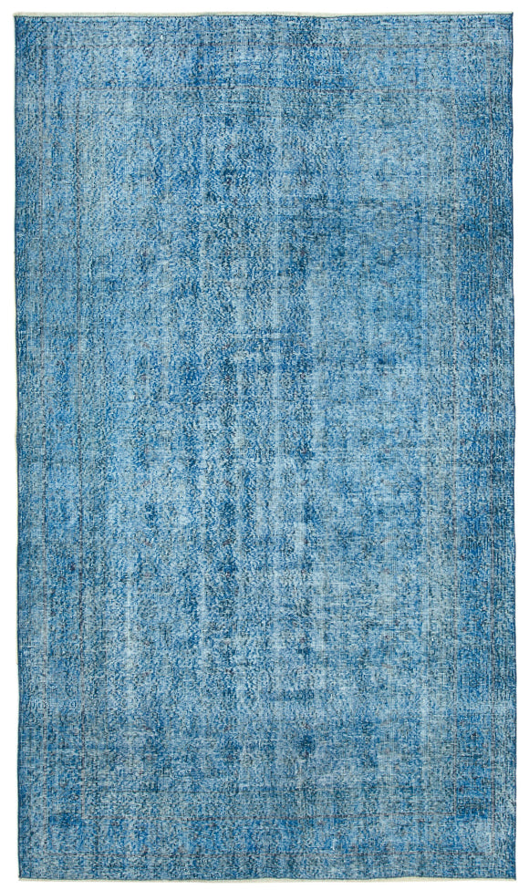 5' 1'' x 8' 9'' Handmade Vintage Overdyed Rug