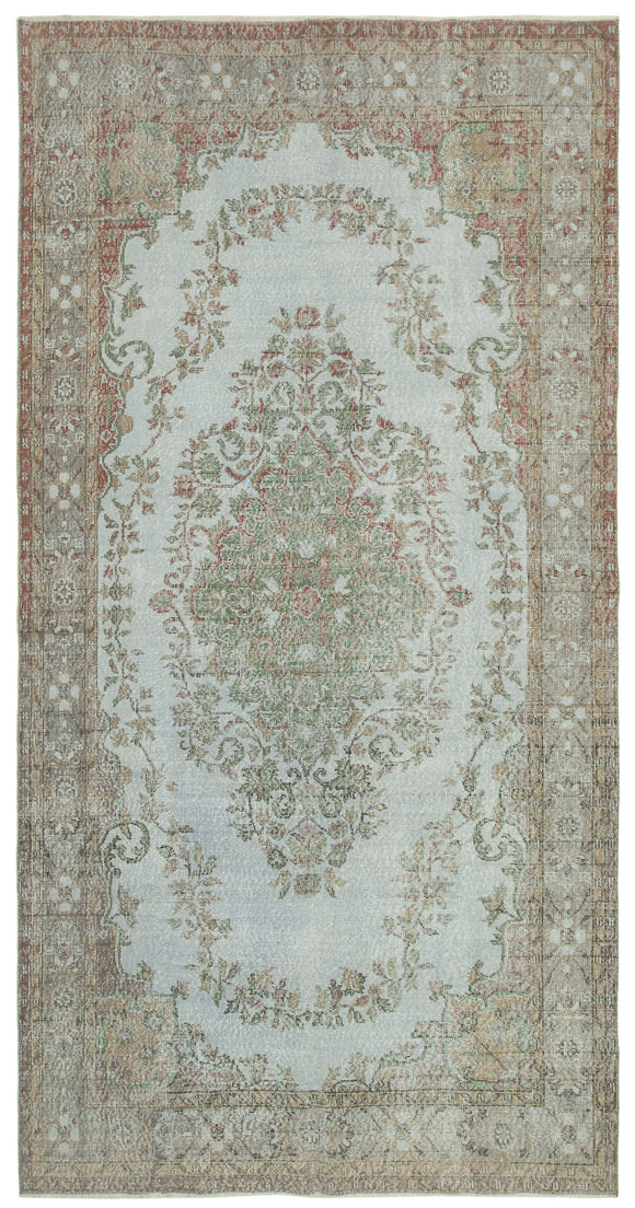 5' 5'' x 10' 5'' Handmade Vintage Overdyed Rug