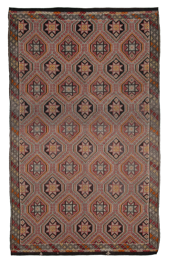6' 6'' x 10' 8'' Turkish Vintage Kilim Rug