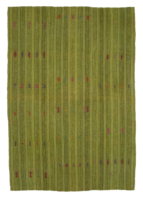 6' 2'' x 9' 1'' Turkish Vintage Kilim Rug