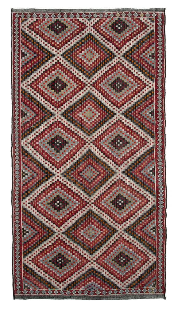 5' 11'' x 11' 3'' Turkish Vintage Kilim Rug