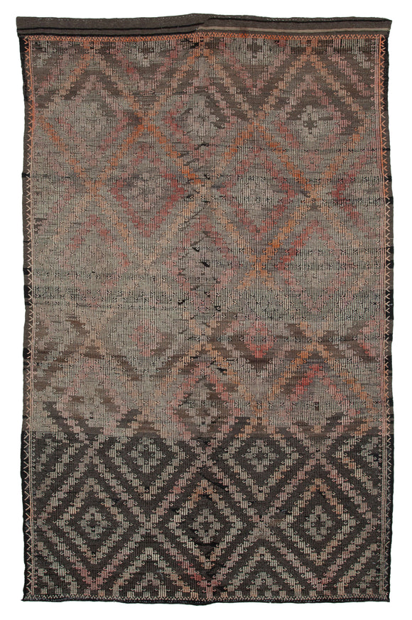 7' 7'' x 12' Turkish Vintage Kilim Rug