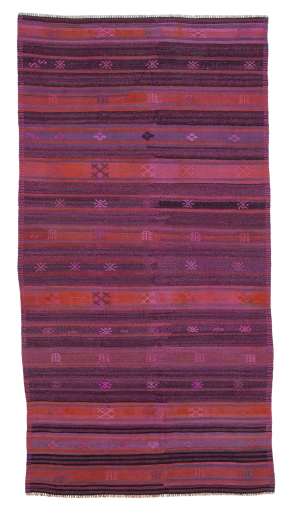 4' 1'' x 8' Turkish Vintage Kilim Rug