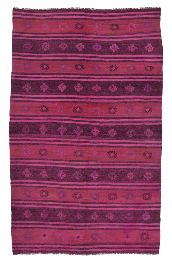 5' 9'' x 9' Turkish Vintage Kilim Rug