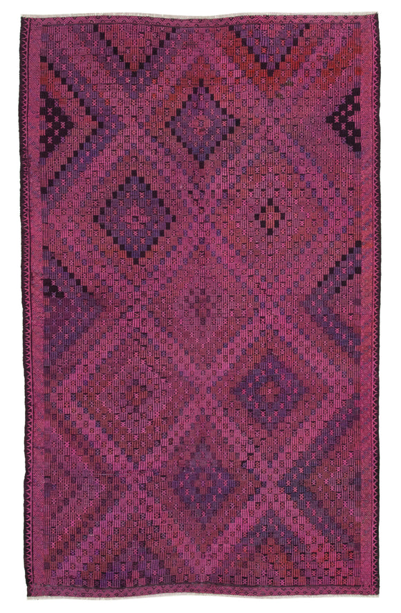 5' 11'' x 9' 6'' Turkish Vintage Kilim Rug