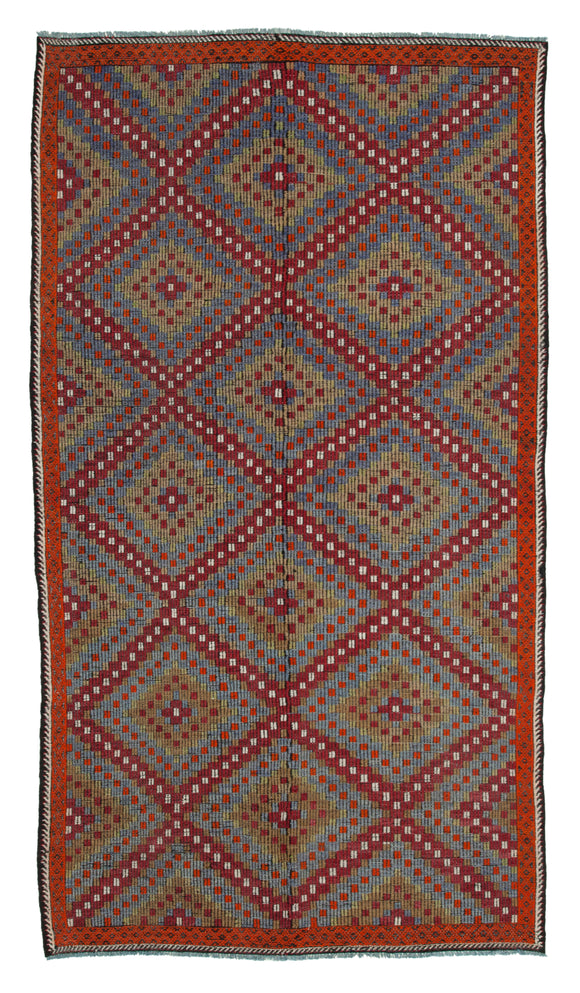 5' 9'' x 10' 4'' Turkish Vintage Kilim Rug