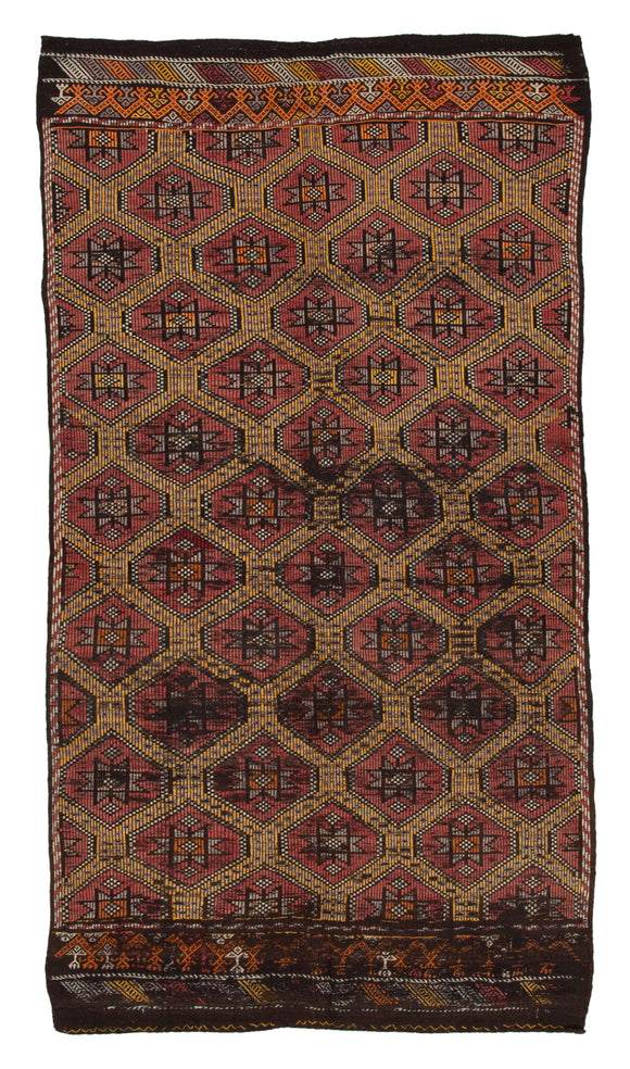 5' 5'' x 9' 8'' Turkish Vintage Kilim Rug