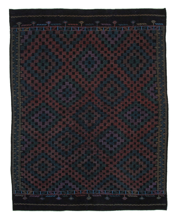 6' 8'' x 8' 7'' Turkish Vintage Kilim Rug