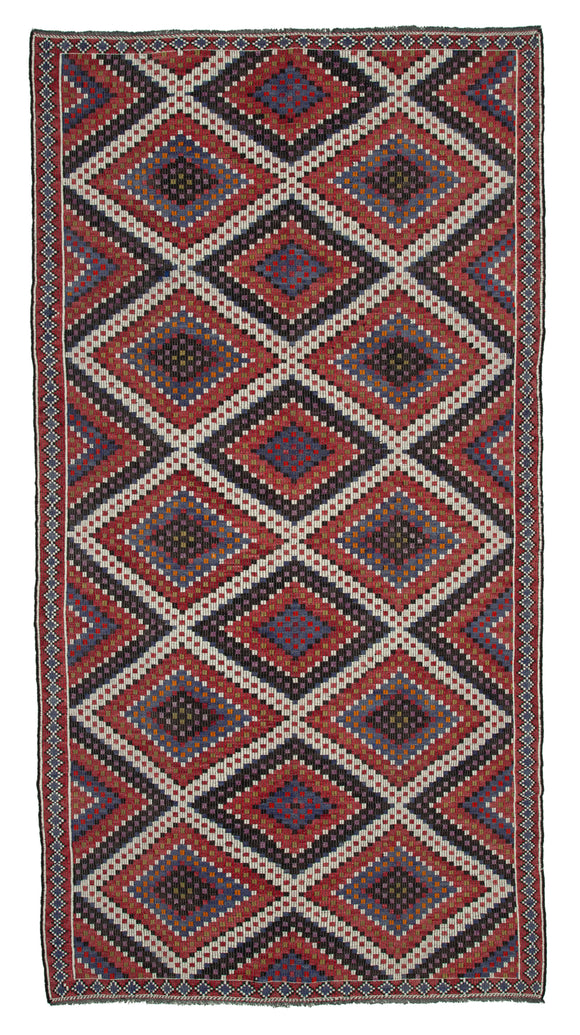 6' x 11' 8'' Turkish Vintage Kilim Rug