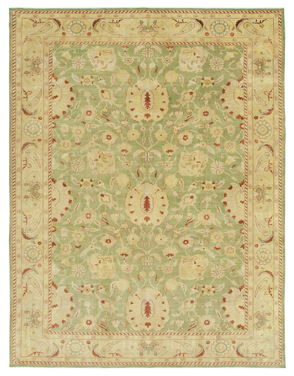 8' 9'' x 11' 3'' Hand-Knotted Oushak Rug
