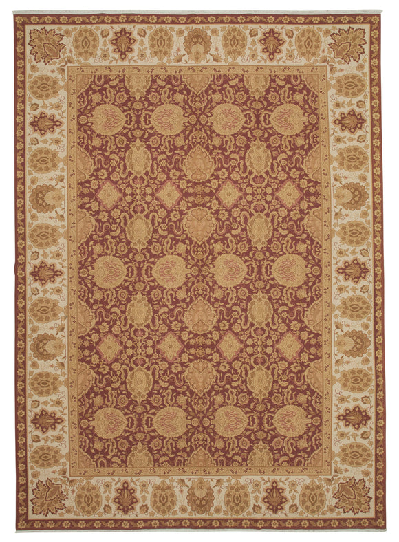 9' 4'' x 13' 1'' Hand-Knotted Oushak Rug
