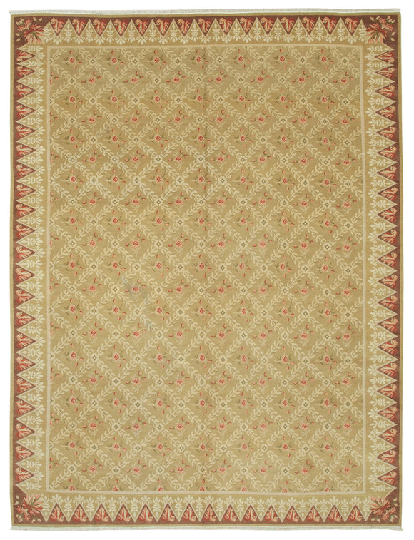 8' 10'' x 11' 7'' Hand-Knotted Oushak Rug