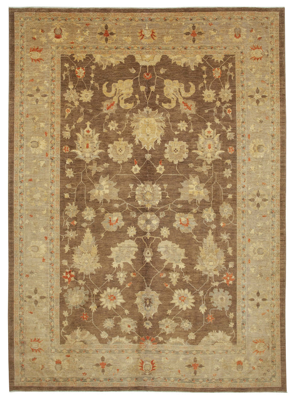 9' 8'' x 13' 8'' Hand-Knotted Oushak Rug