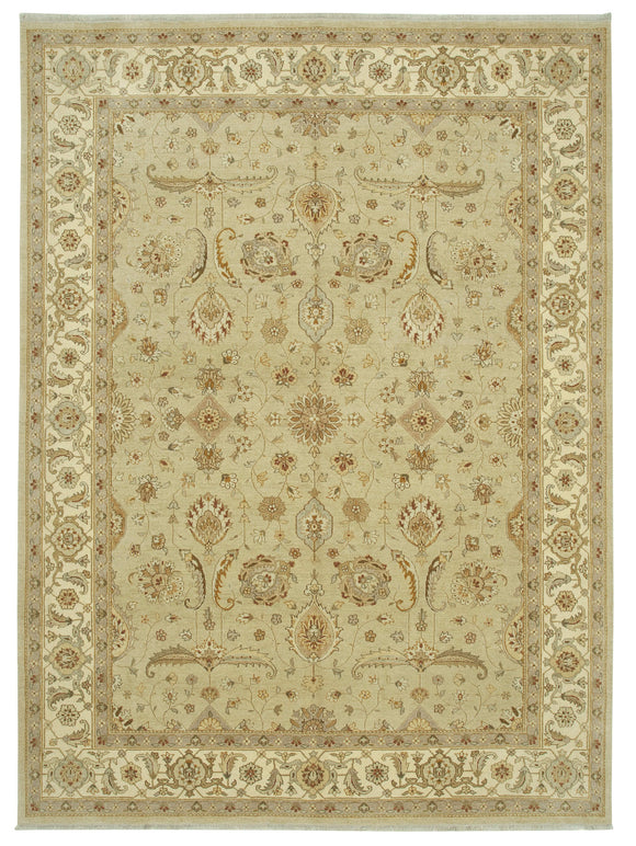 9' x 12' Hand-Knotted Oushak Rug