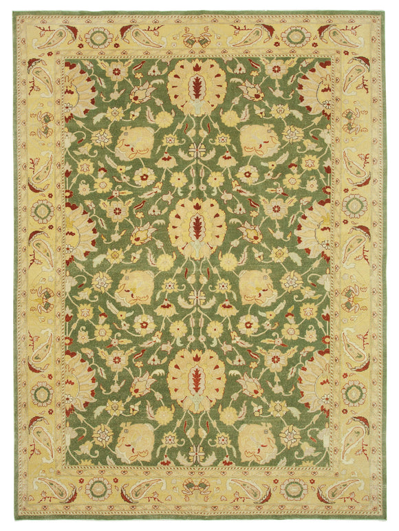 8' 10'' x 11' 11'' Hand-Knotted Oushak Rug