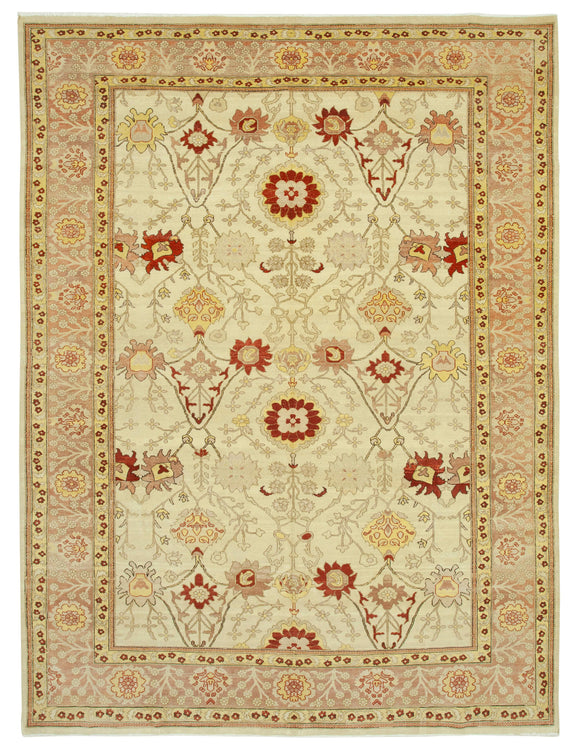 8' 10'' x 11' 10'' Hand-Knotted Oushak Rug