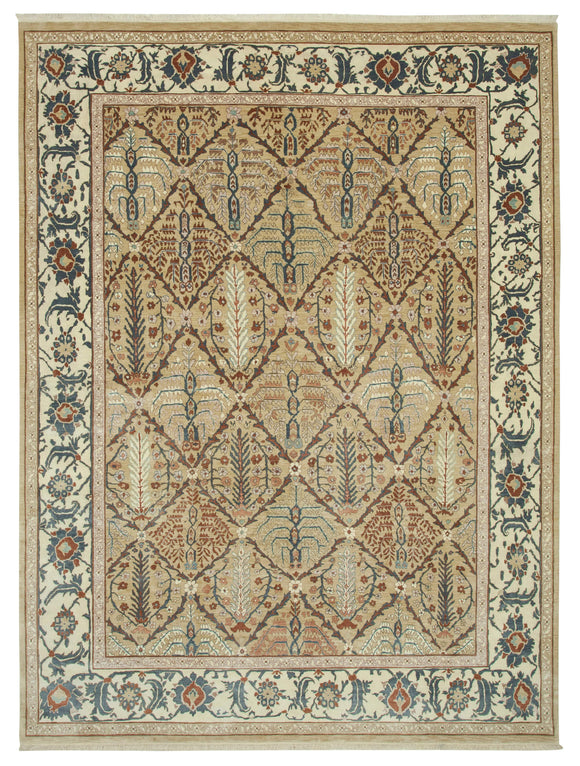 8' 9'' x 12' 2'' Hand-Knotted Oushak Rug