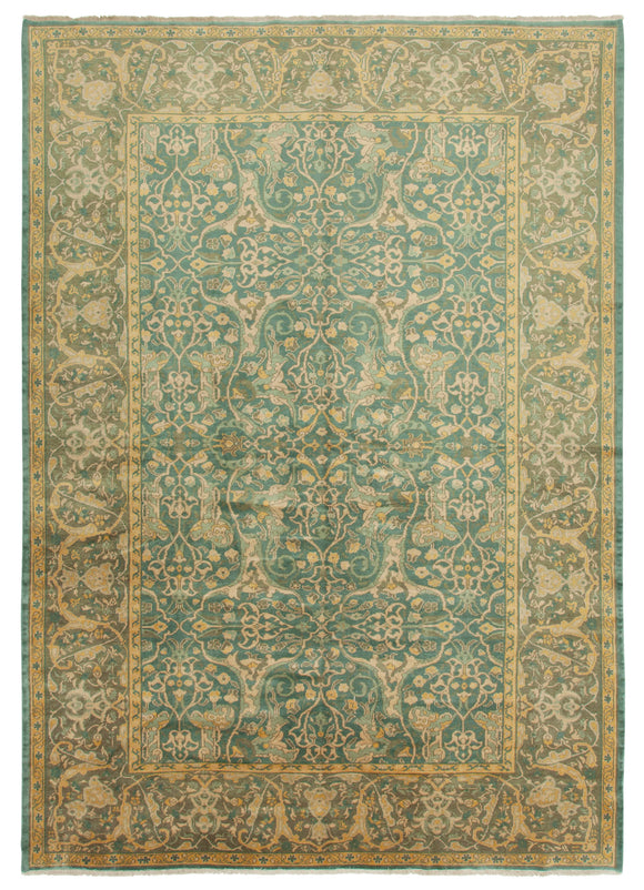 8' 11'' x 13' 1'' Hand-Knotted Oushak Rug