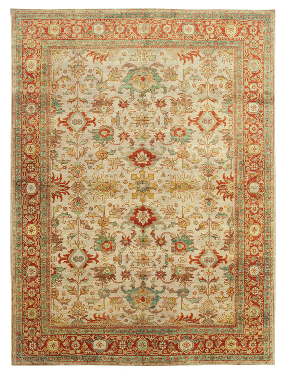 8' 7'' x 11' 7'' Hand-Knotted Oushak Rug